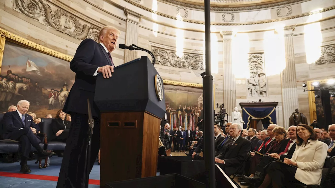 Trump declares that 'the golden age of America begins right now' after swearing presidential oath