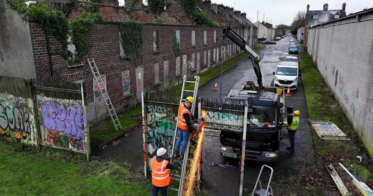 Peace Wall Comes Down in Portadown as Regeneration Plans Take Shape