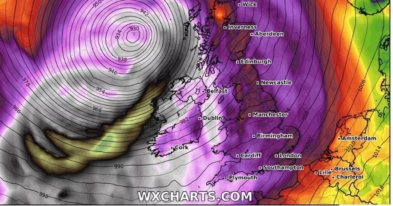 Savage Atlantic Storm to Batter Ireland on Friday with Potential for Snow