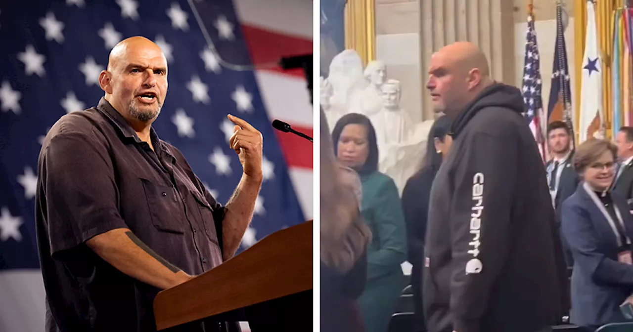 John Fetterman's Casual Inauguration Outfit Sparks Debate