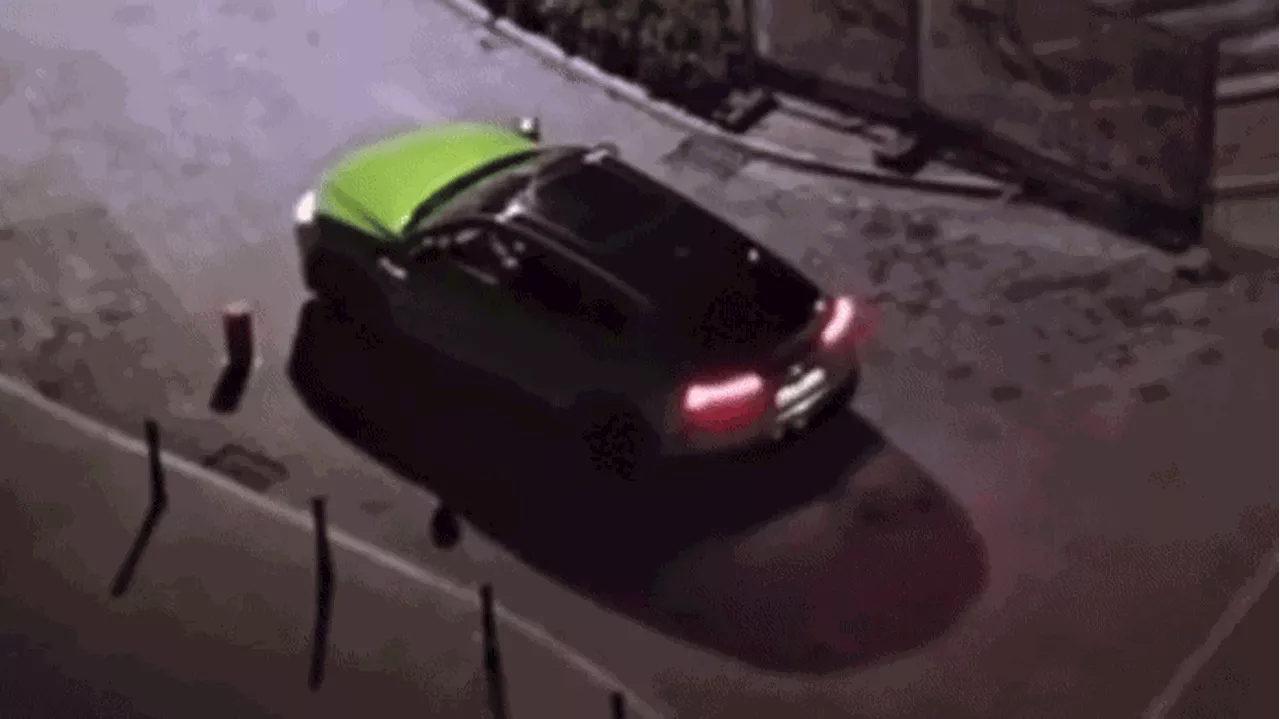 Lamborghini Driver’s Fight With Bollards Is Internet Legend