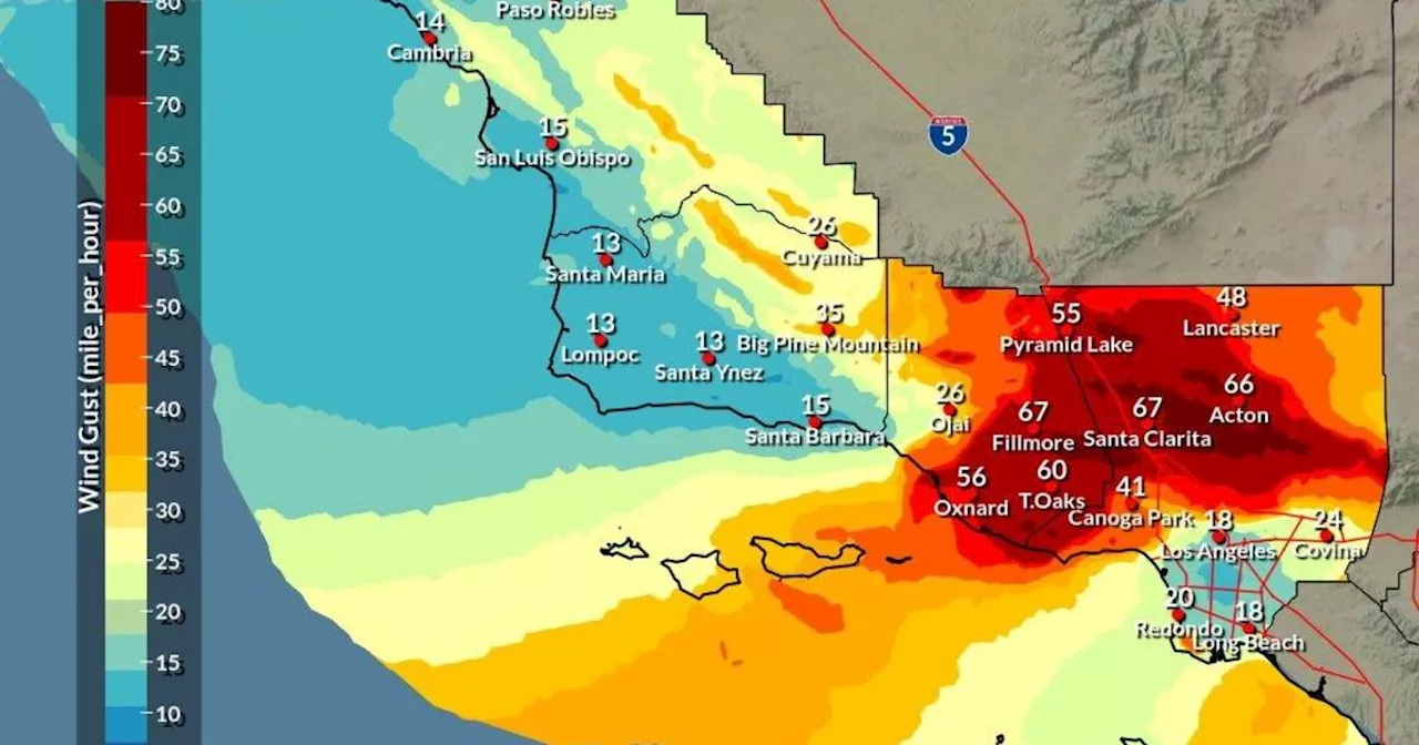 Southern California Braces for Powerful Santa Ana Winds, Extreme Fire Danger