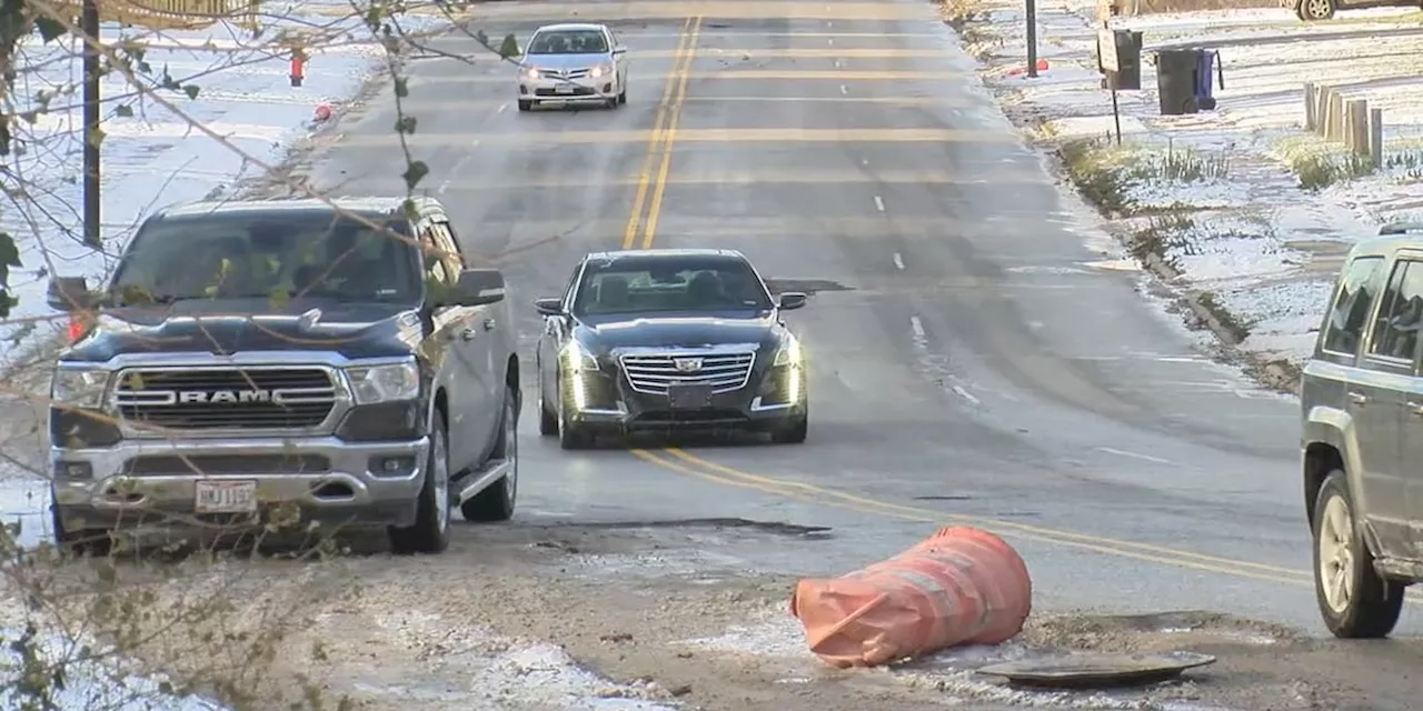 East Cleveland road still riddled with massive potholes