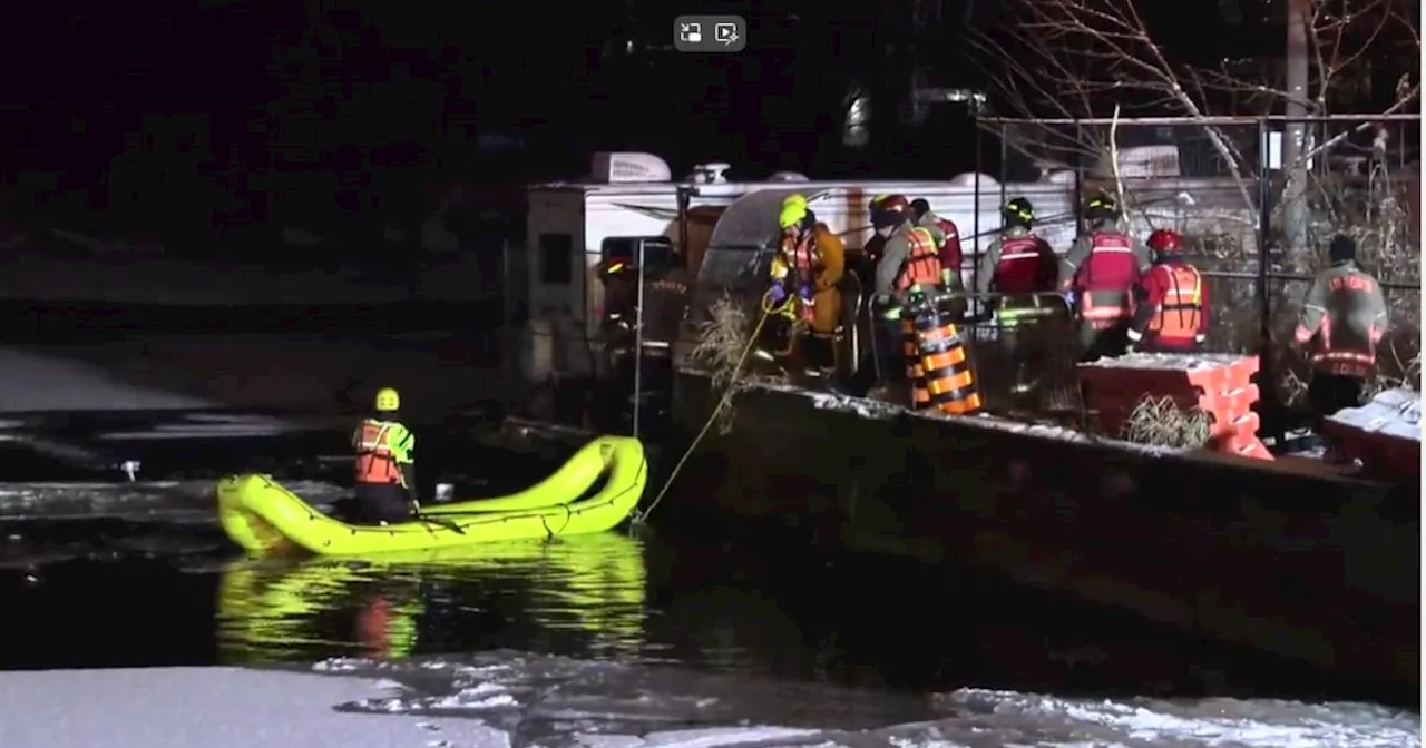 Female rushed to the hospital after vehicle goes into water at Ashbridges Bay