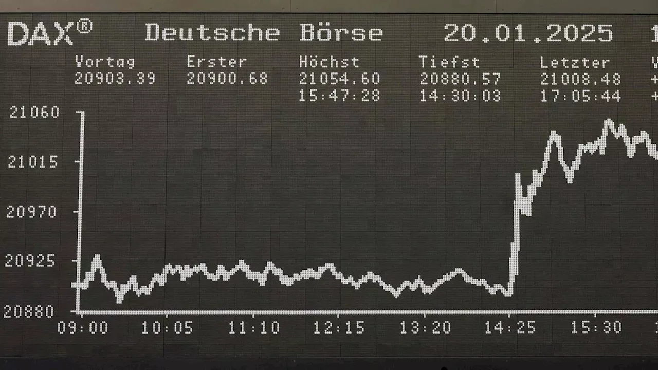 Vor Trumps Amtsantritt: Dax steigt erstmals über 21.000 Punkte