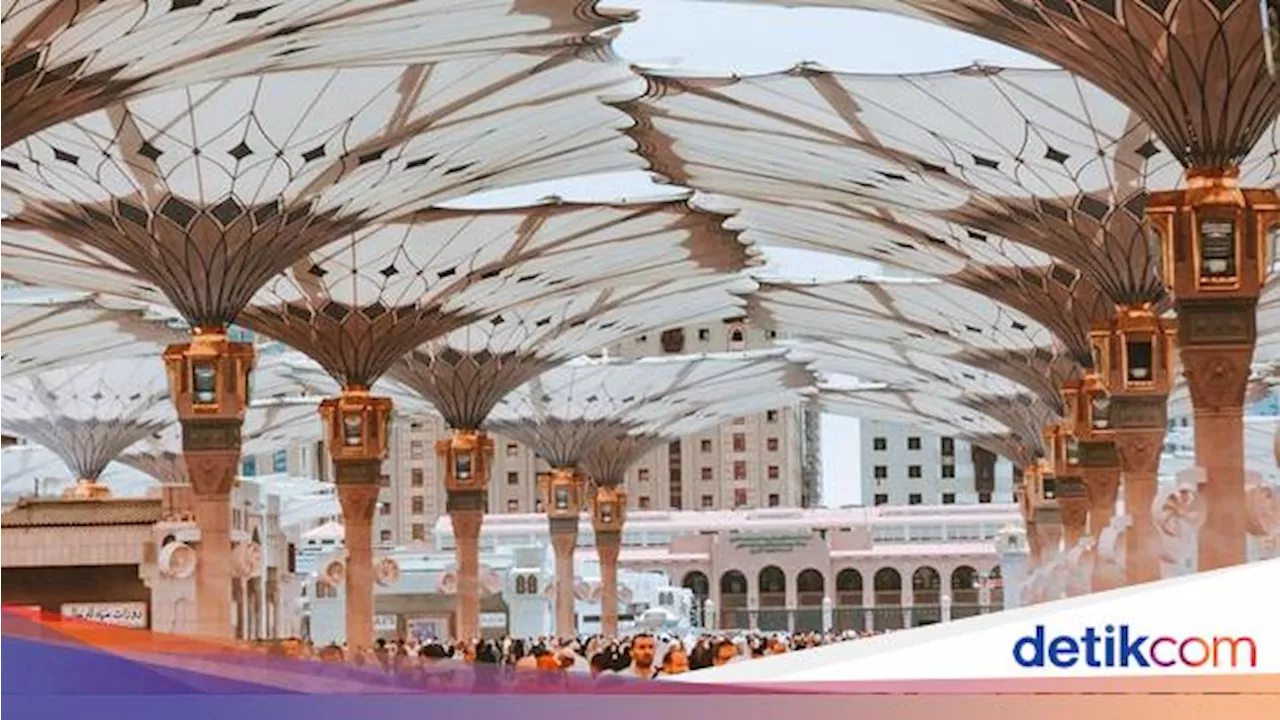 5 Fakta Unik Payung Masjid Nabawi, Jumlah hingga Jadwal Buka Tutupnya