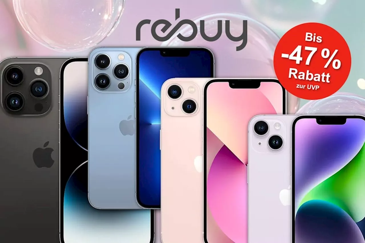 Mega iPhone Sale bei rebuy: Bis zu 47% Rabatt auf gebrauchte iPhones