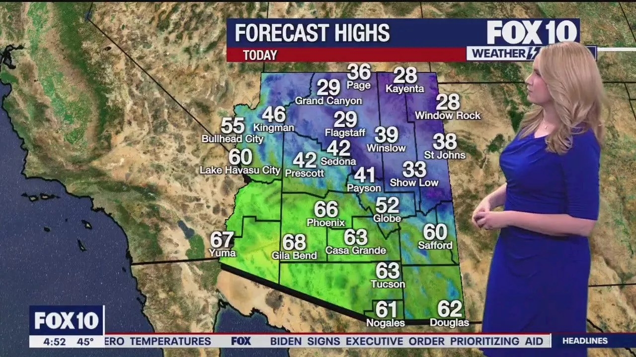 Arizona weather forecast: Cool temps on MLK Day in Phoenix