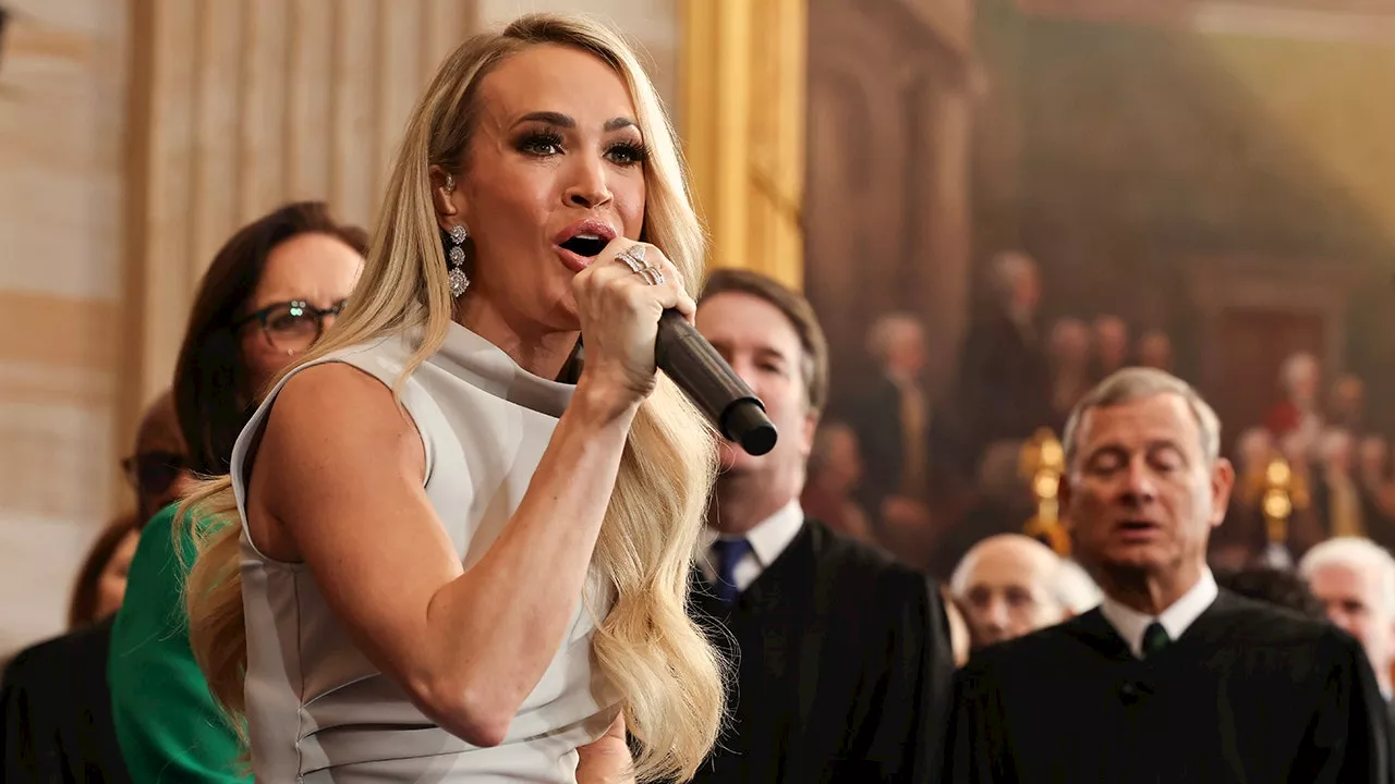 Carrie Underwood Impressively Handles Technical Malfunction During Trump Inauguration Performance