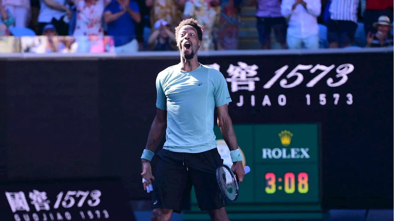 Open d'Australie : Gaël Monfils crée l'exploit en éliminant le n°4 mondial Taylor Fritz, Corentin Moutet élimi