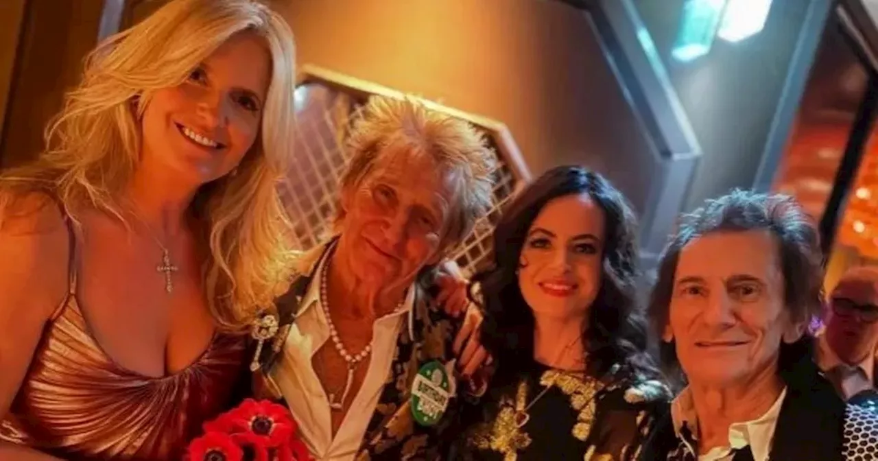 Celtic superfan Rod Stewart parties with Rolling Stones icon for 80th birthday