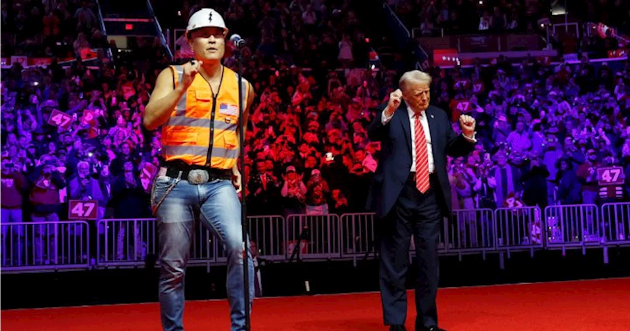 Donald Trump closes ‘victory rally’ by dancing to Village People’s ‘YMCA’