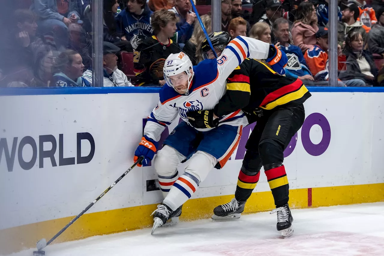 Oilers captain McDavid to have hearing with NHL after match penalty for cross-check