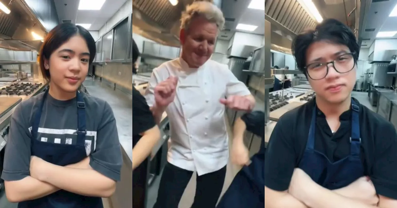 Gordon Ramsay Dances to TikTok Trend with Filipino Stars Niana Guerrero and Ranz Kyle