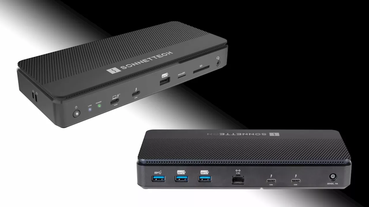 Sonnet: Thunderbolt-5-Dock mit integrierter NVMe-SSD