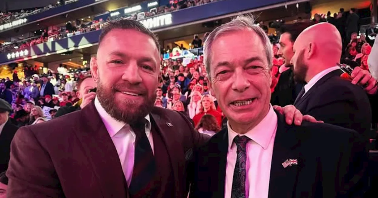 Conor McGregor Attends Trump's Inauguration, Spotted with Nigel Farage