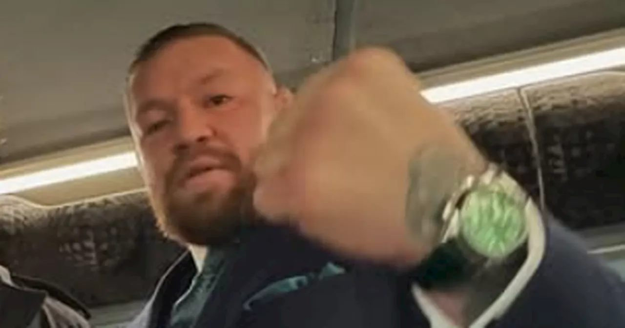 Conor McGregor pictured on bus with two rivals ahead of Trump inauguration