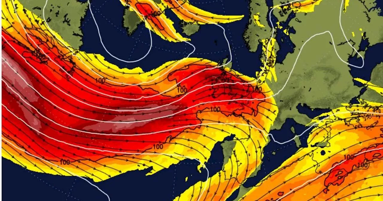 Mega-Freeze in America Fuels Supercharged Jetstream Bringing Storm to Ireland