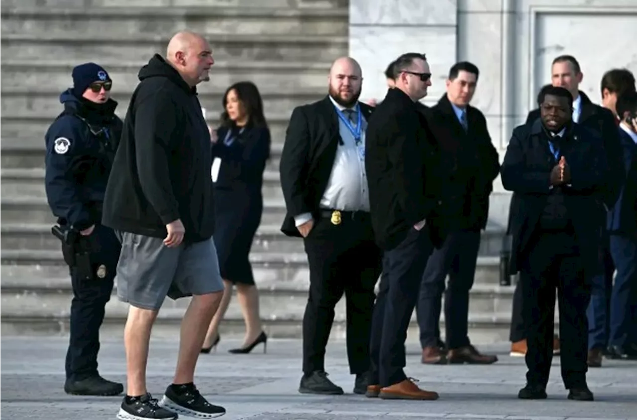 John Fetterman Surpreende na Posse de Trump com Bermuda em Capitólio Frio