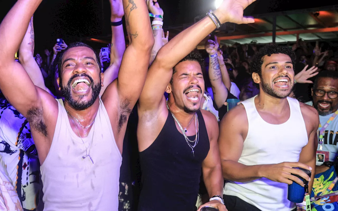 Samuel de Assis, Felipe Veloso e Amaury Lorenzo dançam muito em festival na Zona Sul