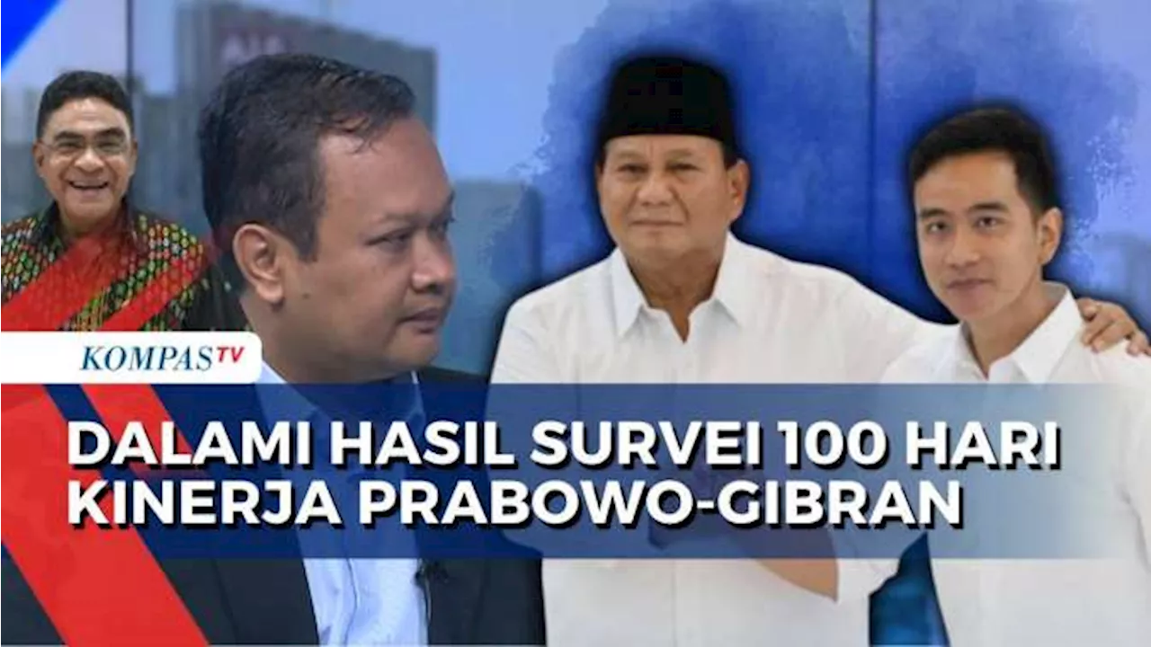 [FULL] Peneliti Litbang Kompas-PDIP soal Hasil Survei Kinerja Prabowo-Gibran, Apa Evaluasinya?