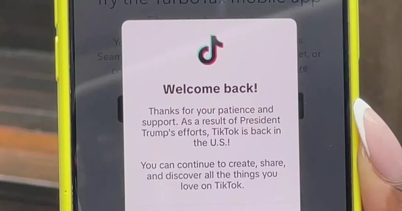 Bay Area TikTok influencer shares her perspective on app restoring service in the U.S.