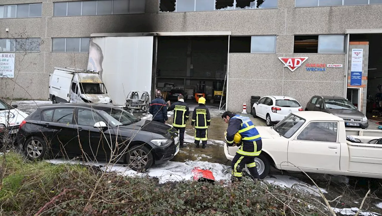 Explosion et incendie dans un garage, un blessé près de Toulouse