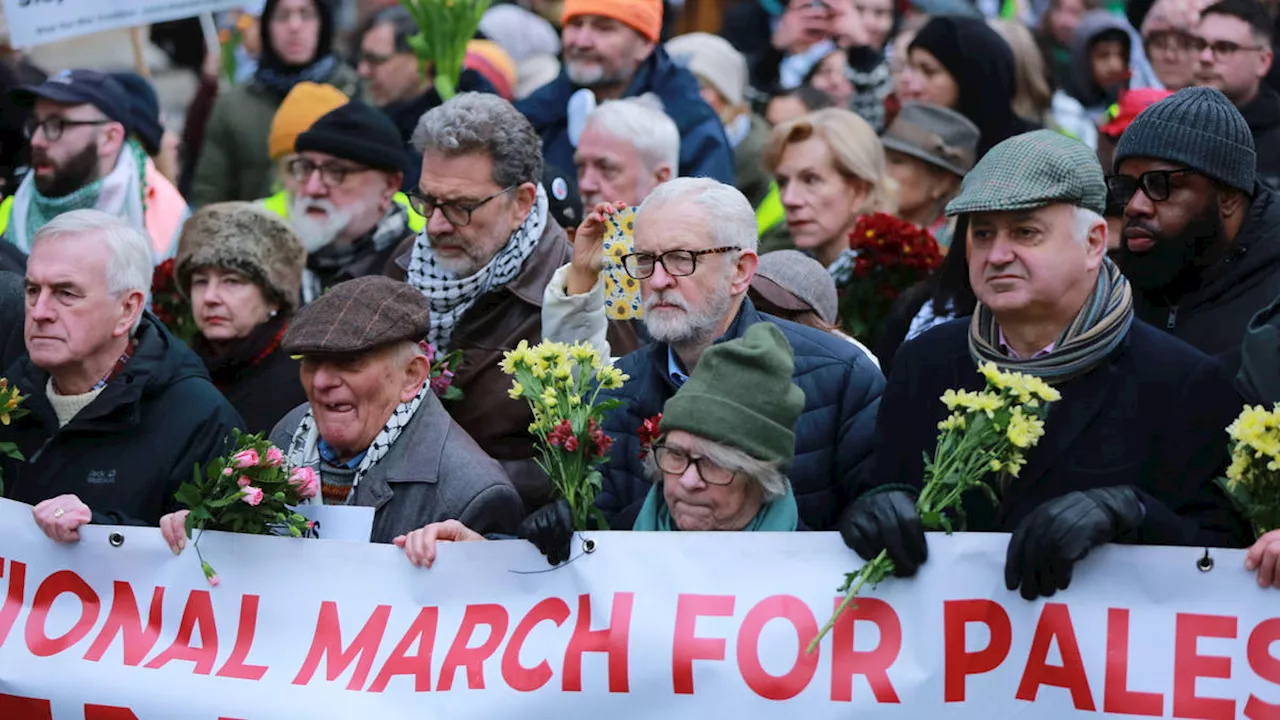 Corbyn and McDonnell Accused of Forcing Way Through Police Line at Pro-Palestine Rally