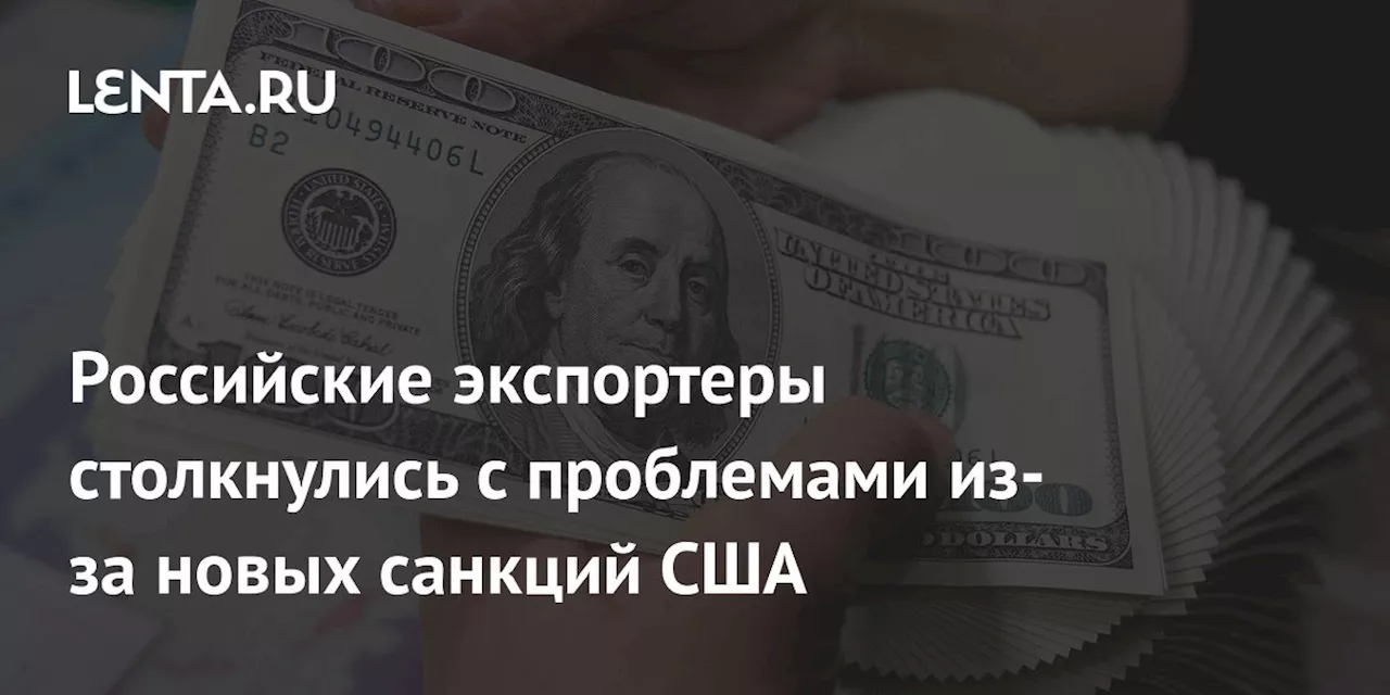 Российские экспортеры столкнулись с проблемами из-за новых санкций США