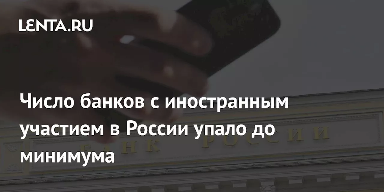 Число банков с иностранным участием в России упало до минимума