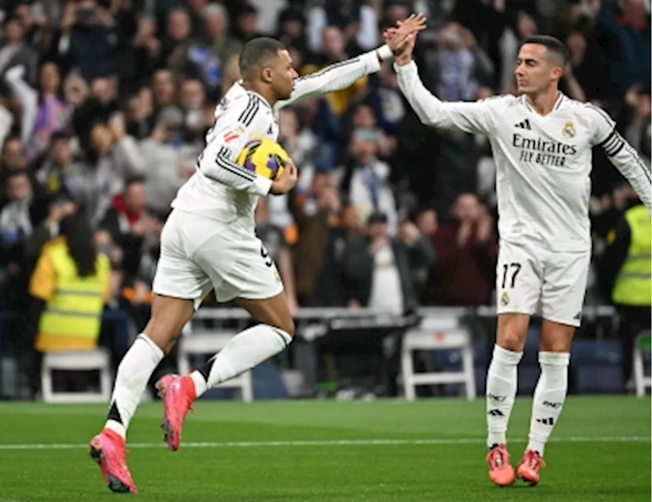 Mbappe shines as Real Madrid thrash Las Palmas to claim Liga lead