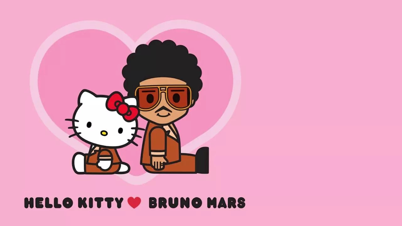 El día que Bruno Mars conoció a Hello Kitty: la colaboración estrella de Sanrio