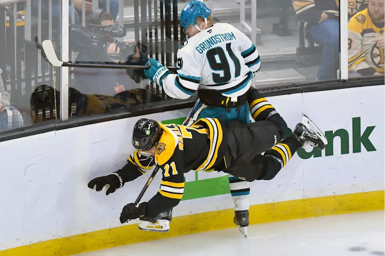 Sharks' Struggles Continue in Boston as Bruins Dominate