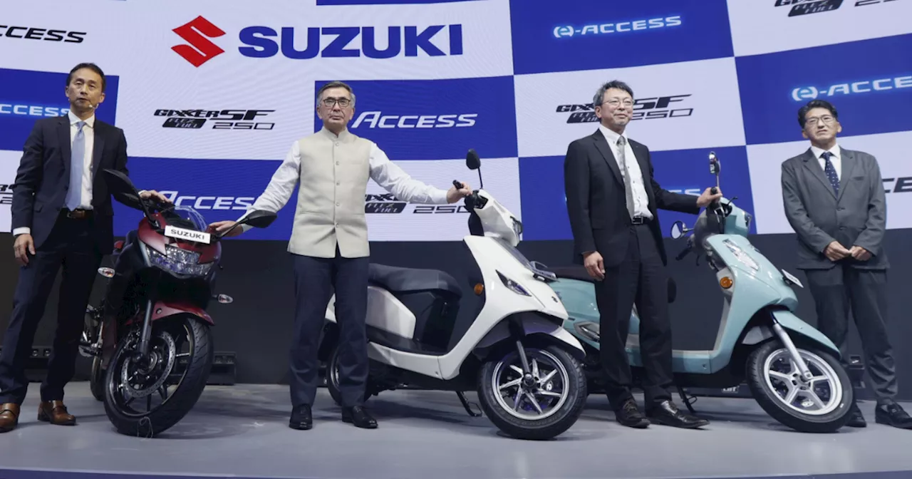 Suzuki ने पेश किया पहला इलेक्ट्रिक स्कूटर e-ACCESS, आ गई GIXXER SF 250 Flex Fuel बाइक भी, देखें डिटेल