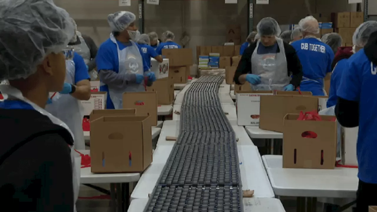 Chicago Youth Volunteer for MLK Day, Packing Meals for Those in Need