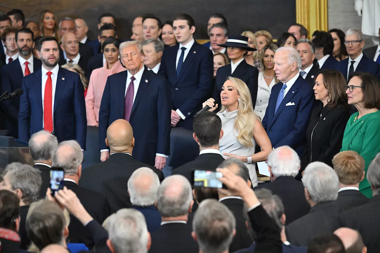 Carrie Underwood Sings Acapella 'America the Beautiful' at Trump Inauguration