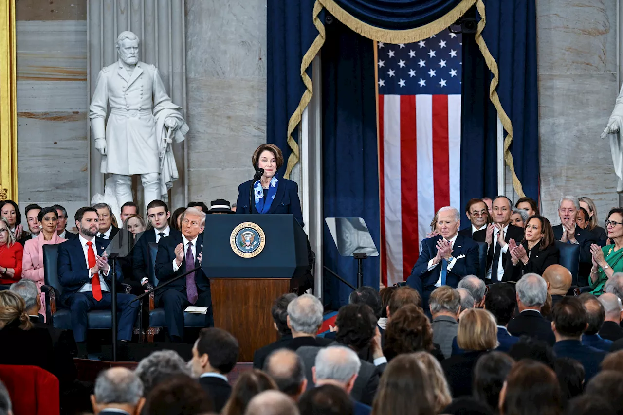 Why did Democratic Sen. Amy Klobuchar speak at Trump's inauguration?