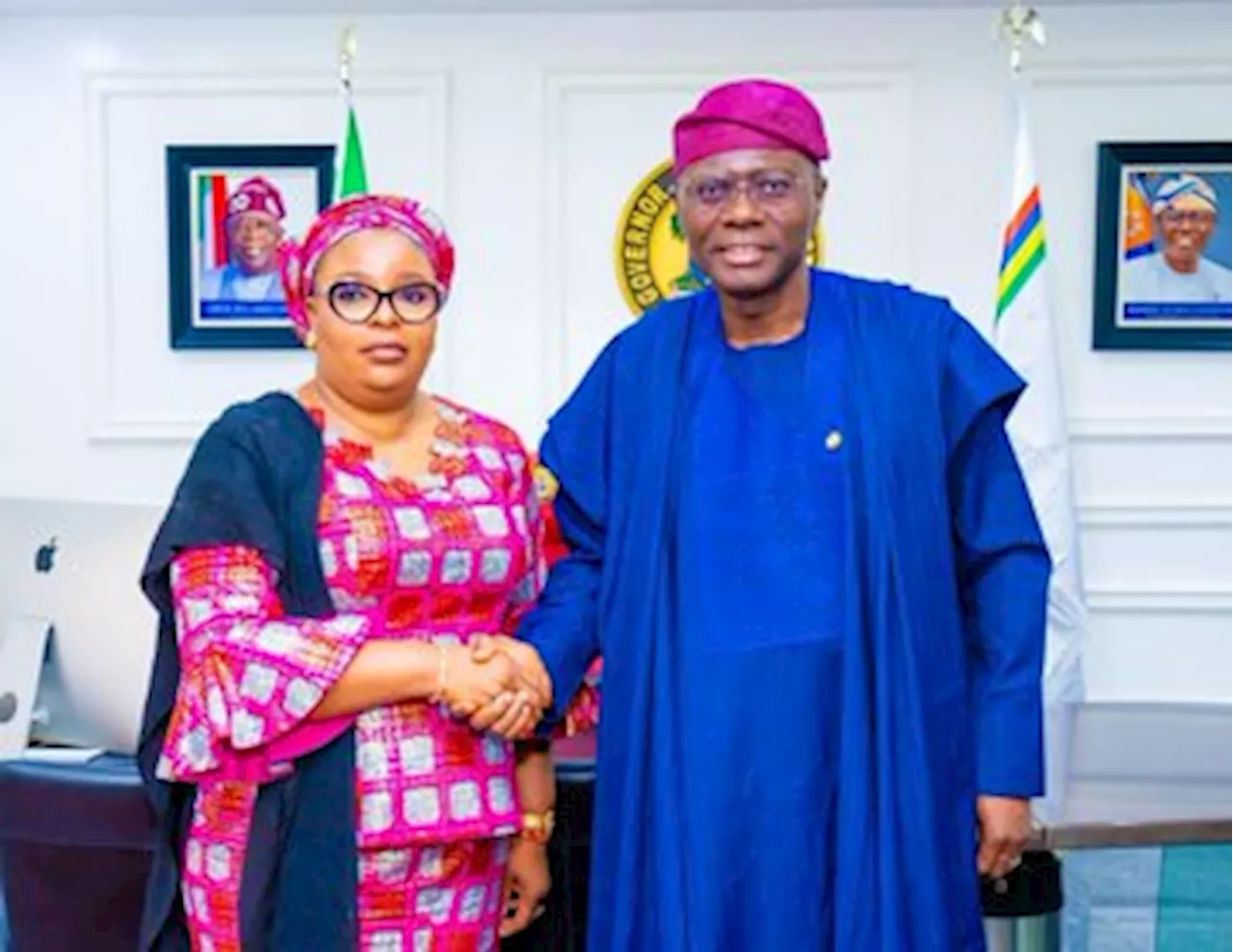 JUST IN: Sanwo-Olu Meets New Lagos Speaker Meranda, Other Principal Officers [PHOTOS]