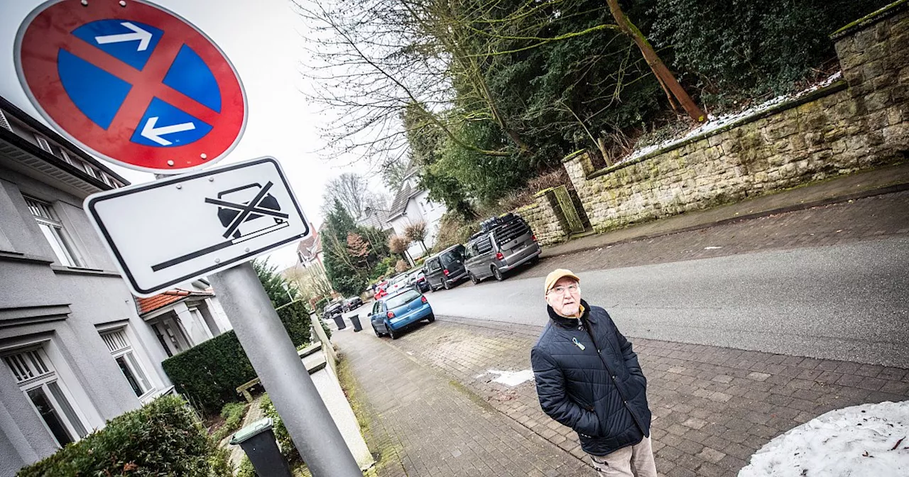 An Bielefelder Wohnstraße fehlt jetzt die Hälfte der Parkplätze