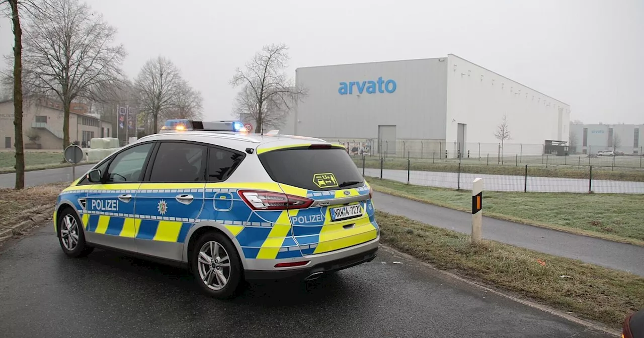 Bombendrohung bei Arvato in Harsewinkel: Großeinsatz der Polizei und Feuerwehr