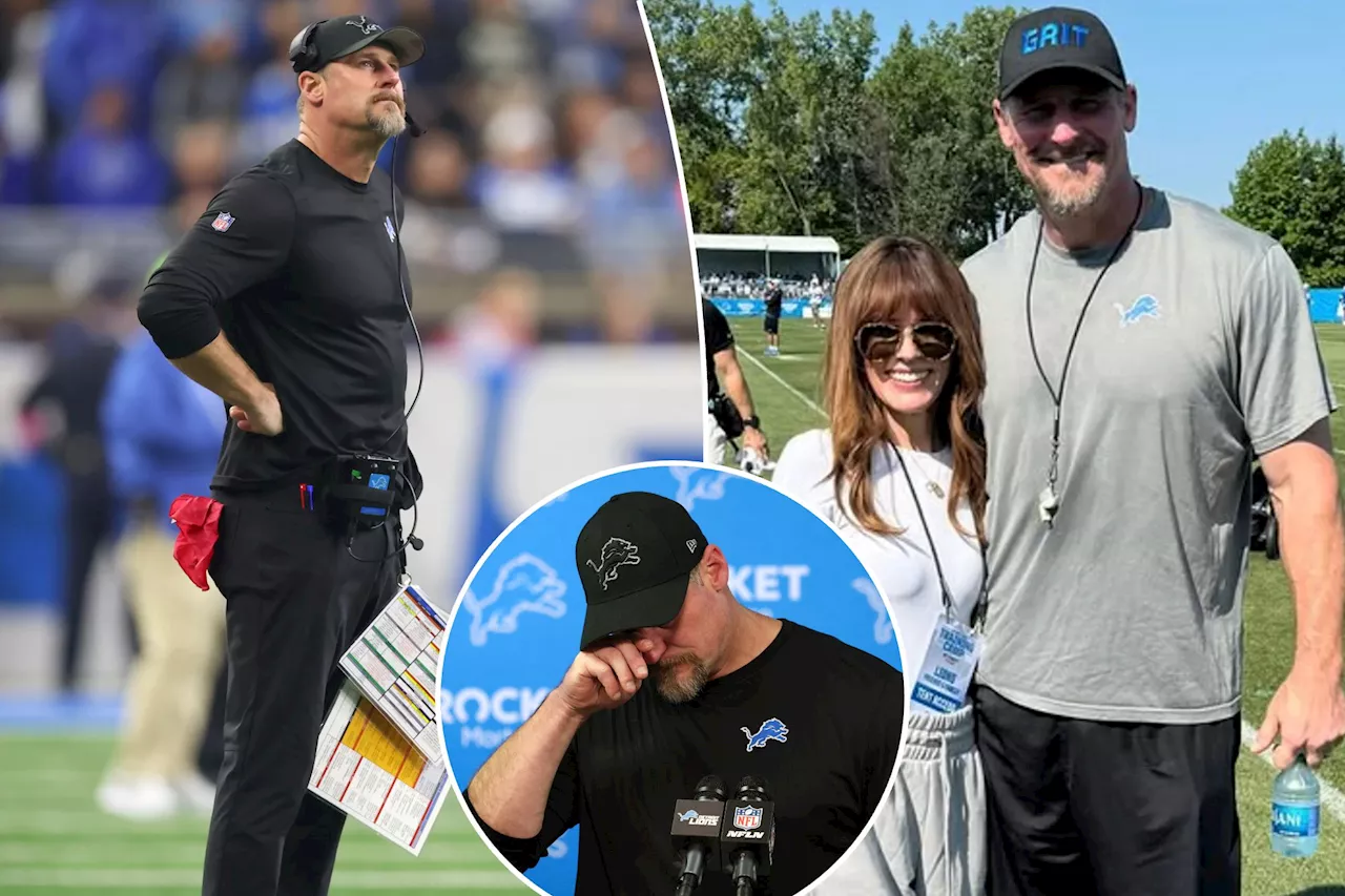 Dan Campbell's wife shares heartbreaking message after Lions playoff loss