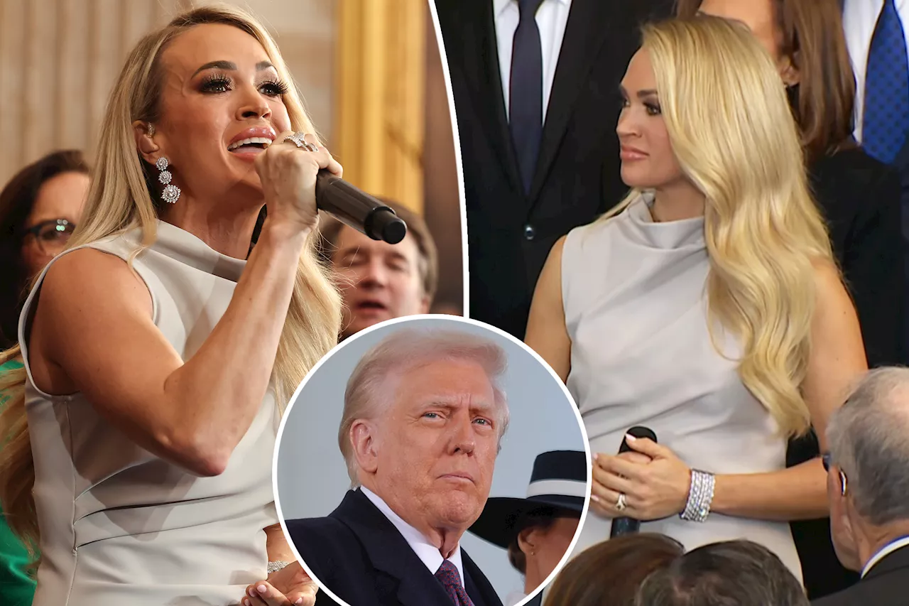 Carrie Underwood Sings 'America the Beautiful' After Audio Malfunction at Trump Inauguration