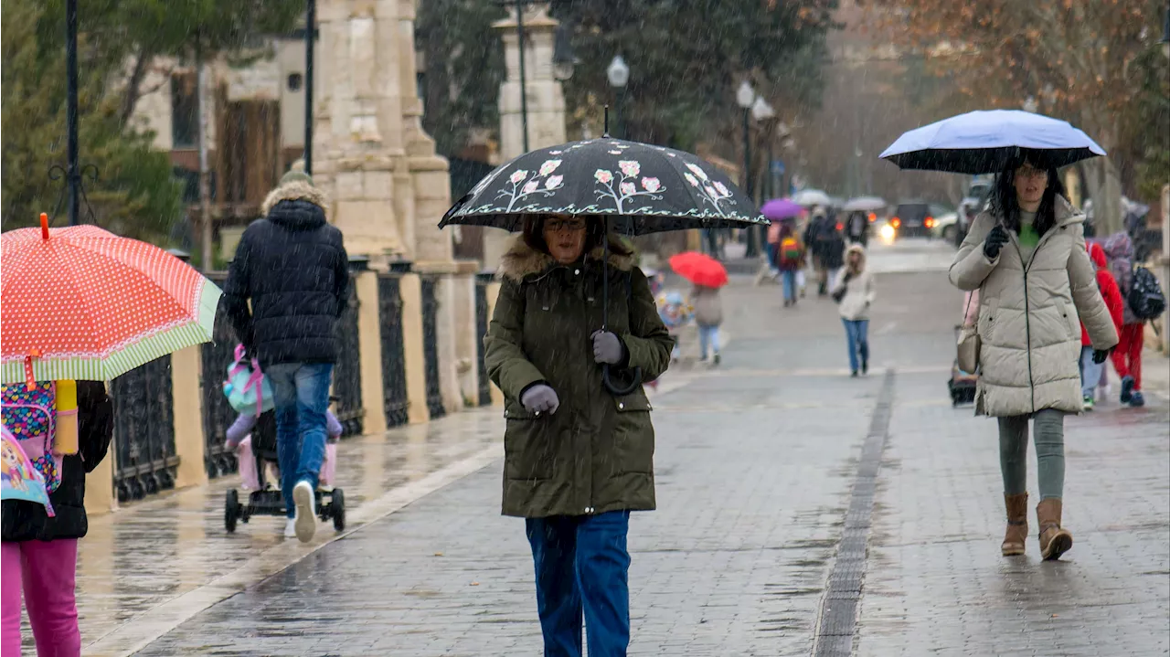 La borrasca Garoe deja lluvia, hasta 70 litros/12 horas, y ambiente cálido en amplias zonas de España