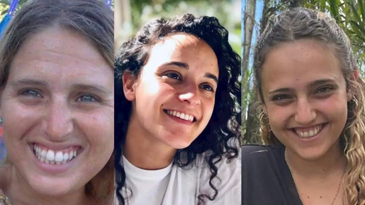 Who are the three female Israeli hostages released by Hamas?