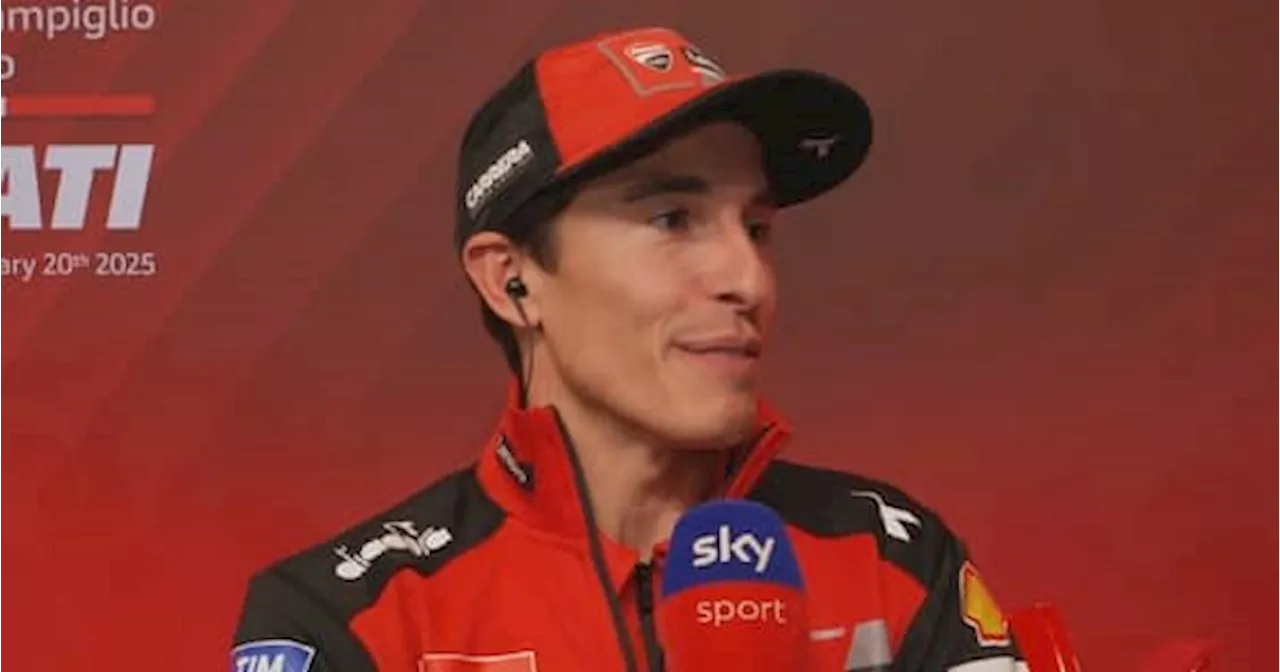 Marquez su Sky: 'Con Ducati posso vincere il titolo, Pecco è il mio punto di riferimento'