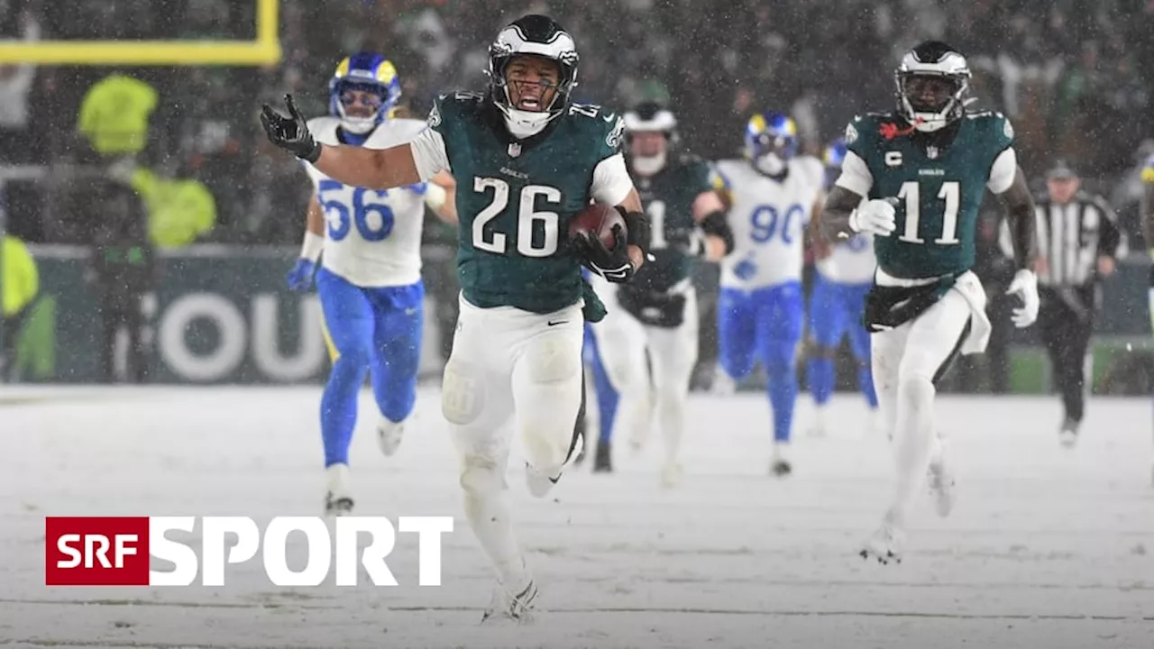 Im Schneetreiben: Eagles und Bills komplettieren Halbfinal-Feld