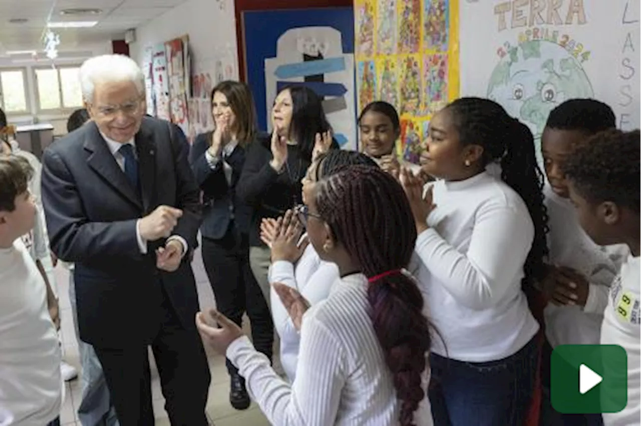 Il Presidente Mattarella incontra gli alunni della Quinta C vittima di razzismo