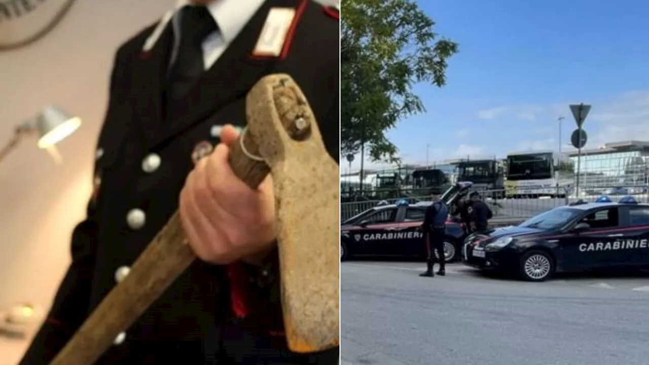 Donna minaccia i carabinieri con una zappa dopo un inseguimento a Montesilvano