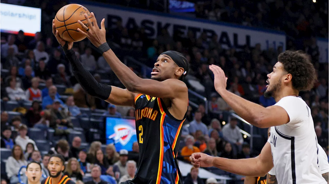 Gilgeous-Alexander double-double to lead Thunder past Nets