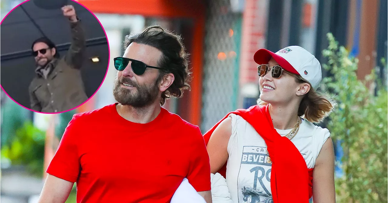 Bradley Cooper and Gigi Hadid Cheer on the Philadelphia Eagles Together